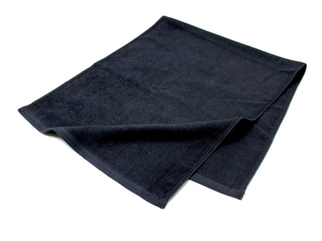 業務用 レピア織り 黒 フェイスタオル 260匁