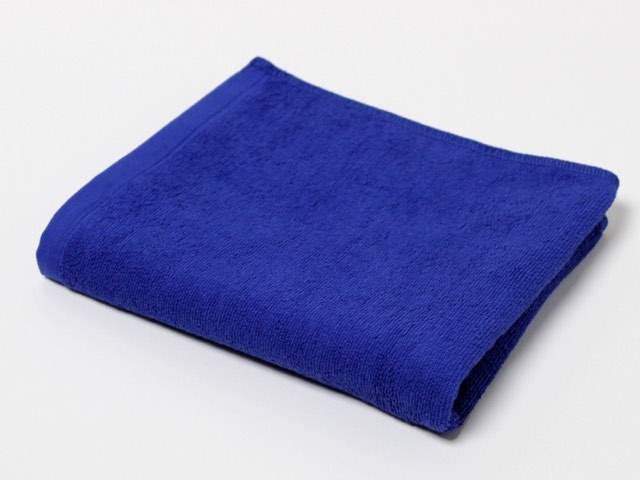 業務用 スレン染め フェイスタオル 300匁（ロイヤルブルー）